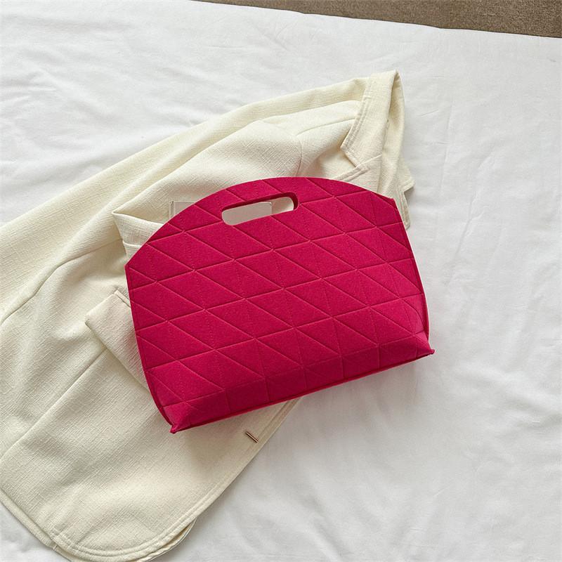 Stylish Large Capacity Tote Bag With Unique Design For Spring Fashionable Carrying маджента
