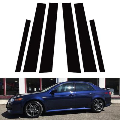 6 Stück Glänzende Auto Tür Fenster Mittelsäule BC Säulenverkleidung Zierleiste Passend Für Acura TL 2004-2008