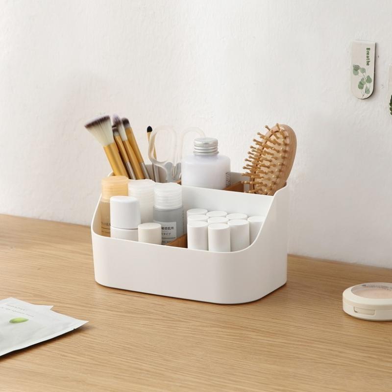 Plastic Multi-Grid Desktop Storage Box, Cosmetic Storage Box, Office Organizer, Partition Storage Box For Office And Living Room