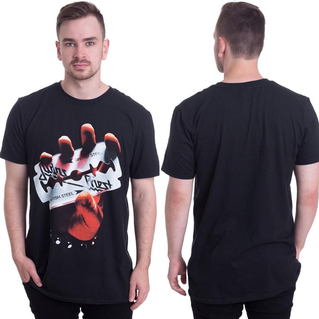 Top Judas Priest Grafik Baumwoll-T-Shirt Unisex Sommer Kurzarm Modemarke T-Shirt Luxus Freizeit Vintage T-Shirts