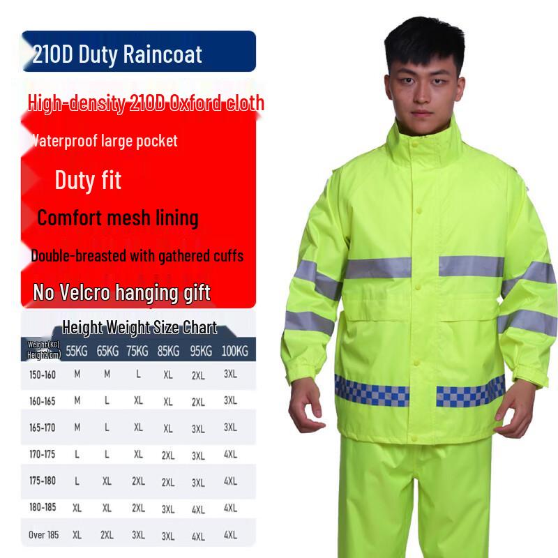 Mikeyou Reflective Raincoat and Pants Set