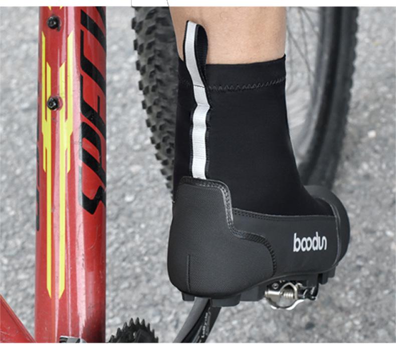 Boton Winter Cycling Boots: Warm, Windproof, Nylon, Reflective Mountain Riding Shoes