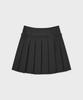 Pallet Double Layered Pleated Skirt Charcoal