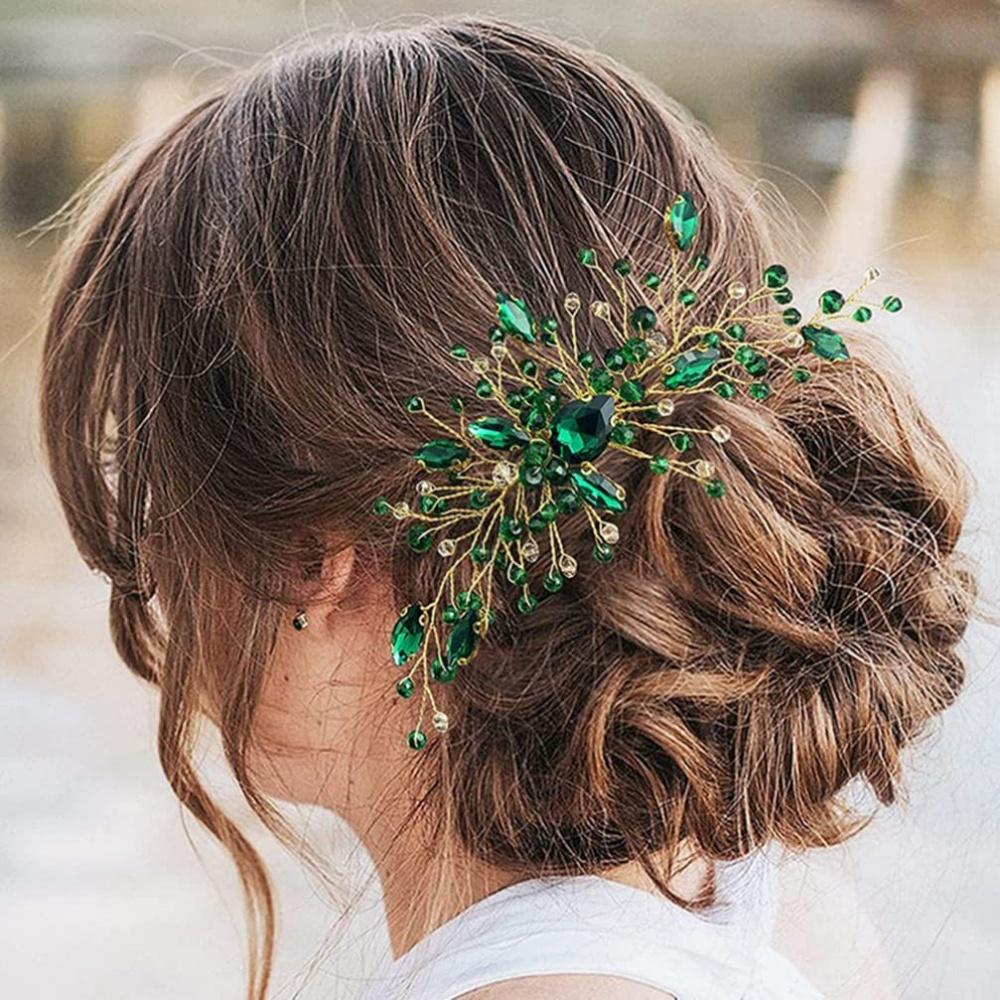 1pc Bridal Hair Comb Golden Branch Forest Style Hair Comb, Gold Wedding Hair Accessories, Ideal Choice for Bride and Bridesmaids