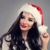 Long Plush Christmas Hat with Big Pom Pom for Adults & Kids