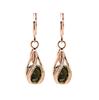 Fashion Cubic Zirconia Water Drop Dangle Leaverback Earrings