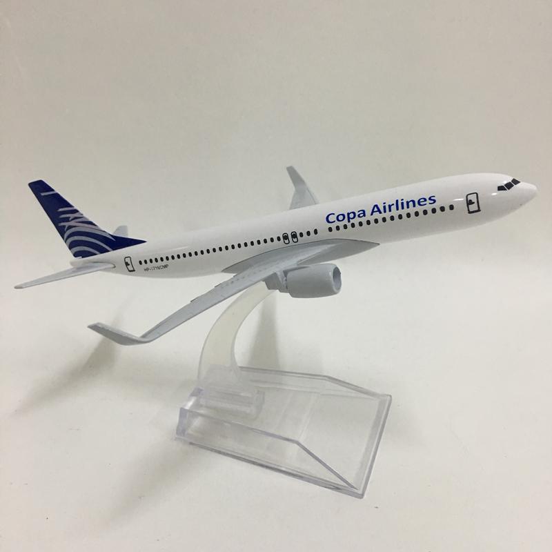 Jason Tutu 16cm Copa Airlines Boeing B737-800 Modellflugzeug Diecast Metall 1/400 Maßstab Flugzeug