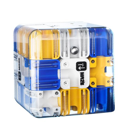 1/2Pcs 3D Puzzle Maze Cube Brain Teaser Rolling Ball Maze Cube Spatial Recognition Logical Thinking Improving Bead Maze Educational Toy