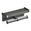 Rostfreier Toilettenpapierhalter Wandmontage Doppelrollenhalter Moderner Taschentuchhalter Badezimmer