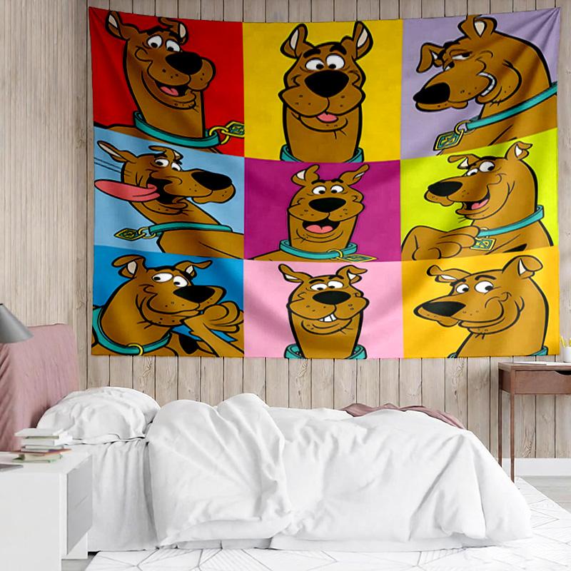 1PC Scoo-dog Mystery Night K-pop Music Group Tapestry Accessories for Bedroom,Livingroom, Dormitory Room Wall Decor Fan Birthday Gifts