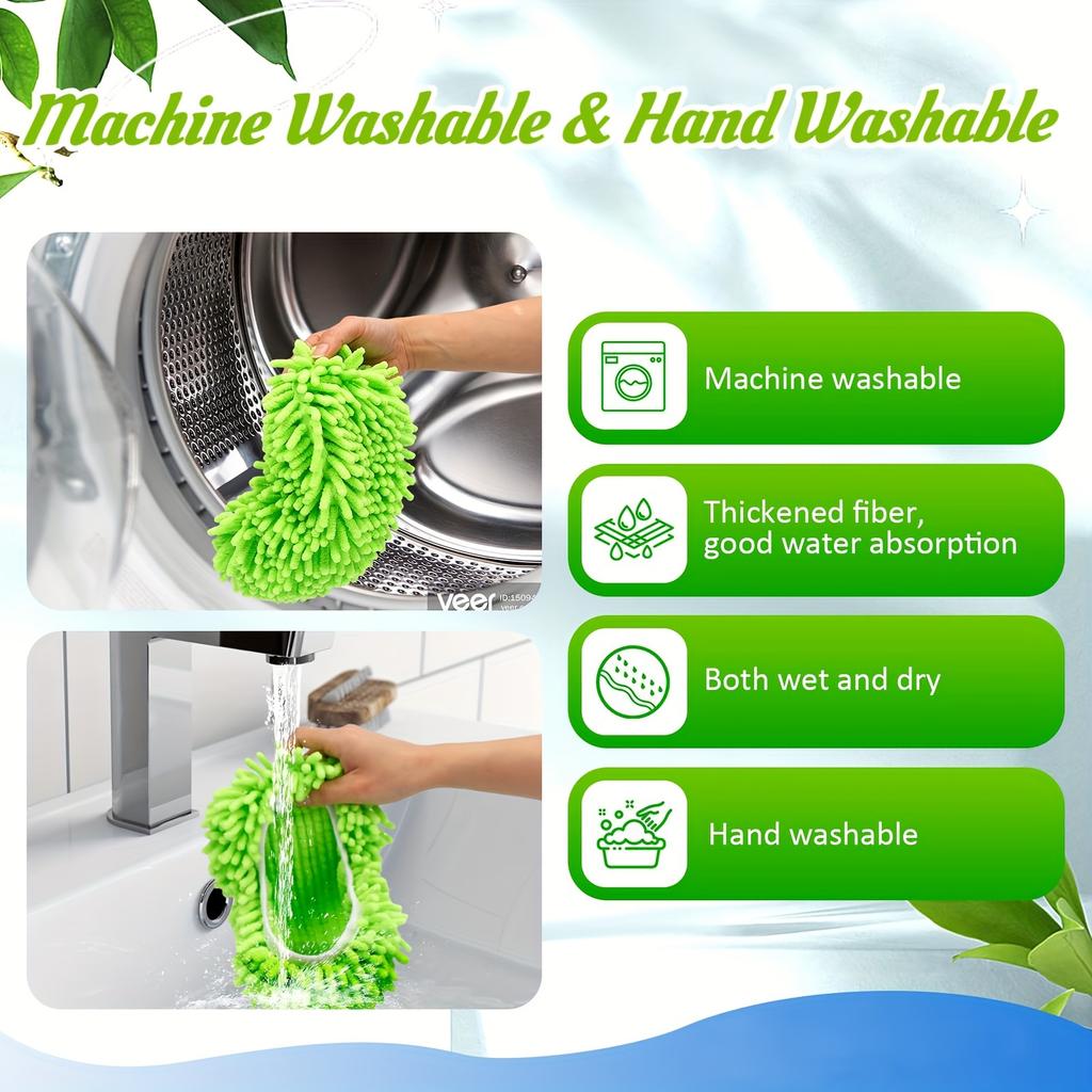 Mopové podložky z mikrovlákna pro zametač - Superabsorpční pletenina, Opakovaně použitelné čisticí utěrky