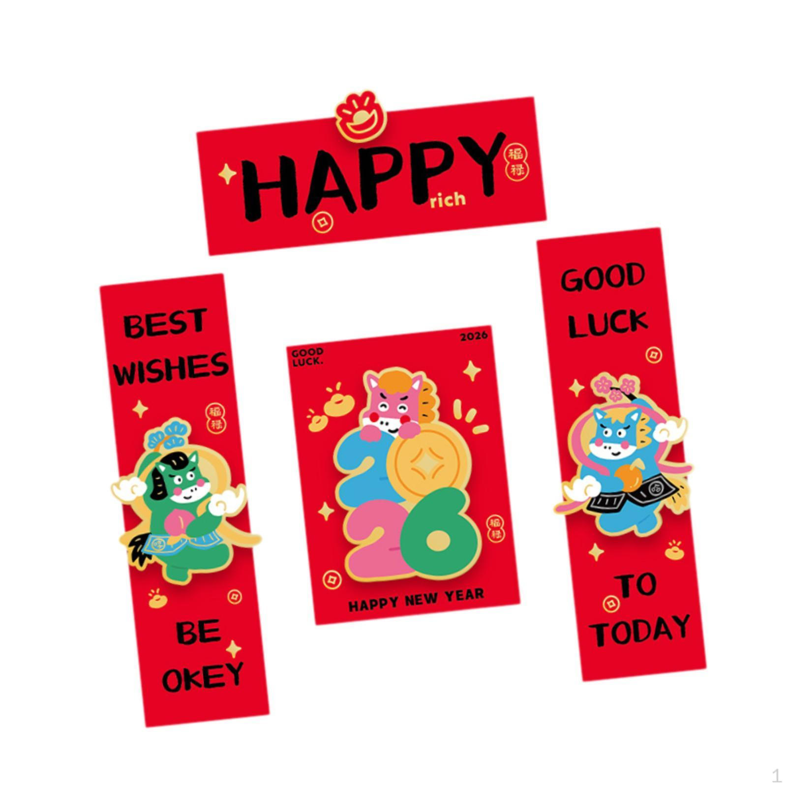 Декоративные наклейки для украшения куплетов Китайского Нового года Dot Glue Version