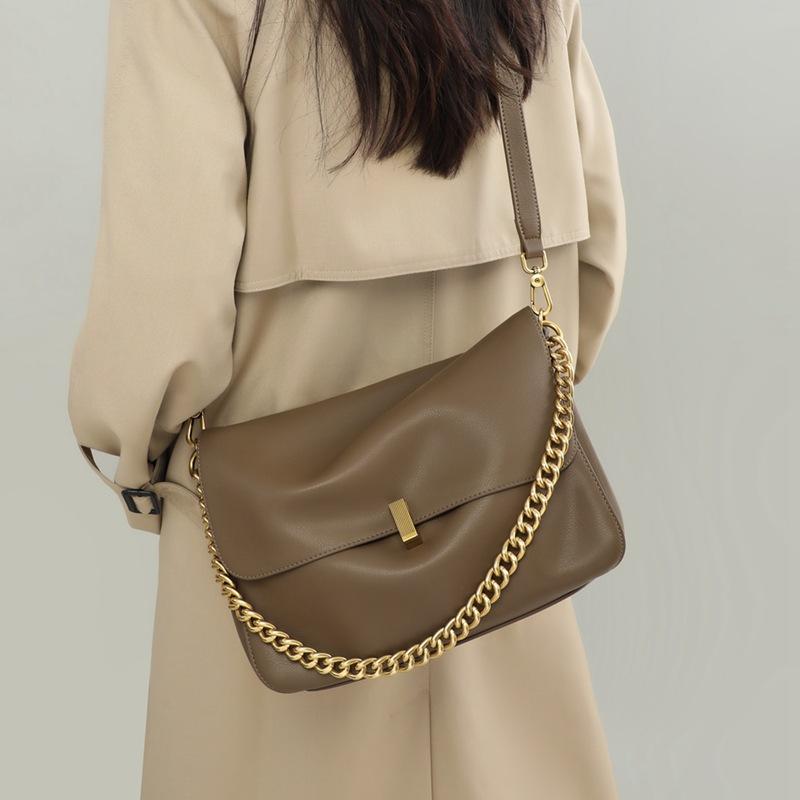 2025 New Women's Bag Crossbody Bag Tote Bag Autumn Winter Large Capacity Mother-Daughter Bag Genuine Leather Underarm Bag