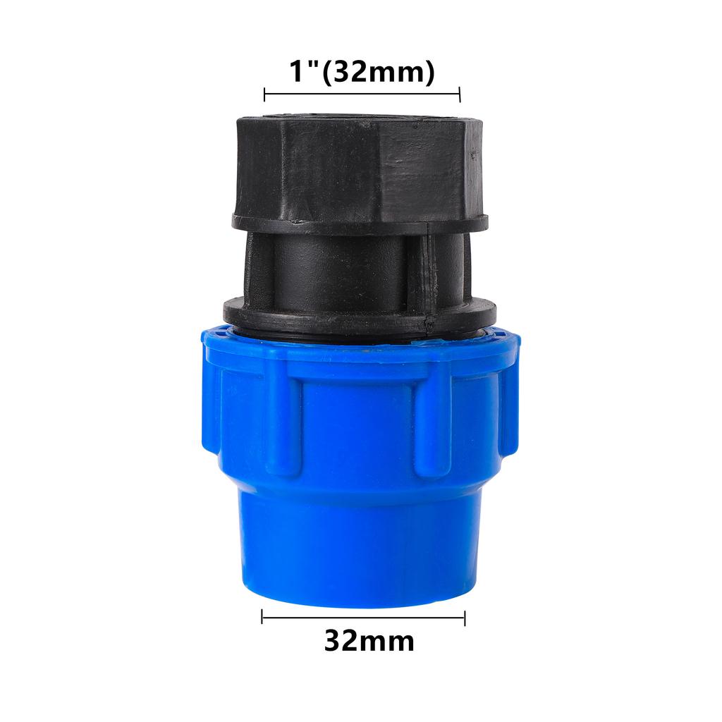 1/2" 3/4" 1" 1.2" 1.5" Female Thread Irrigation Adapter PE Pipe 20/25/32/40/50mm PE Pipe Straight Quick Connector Conversion 1Pc