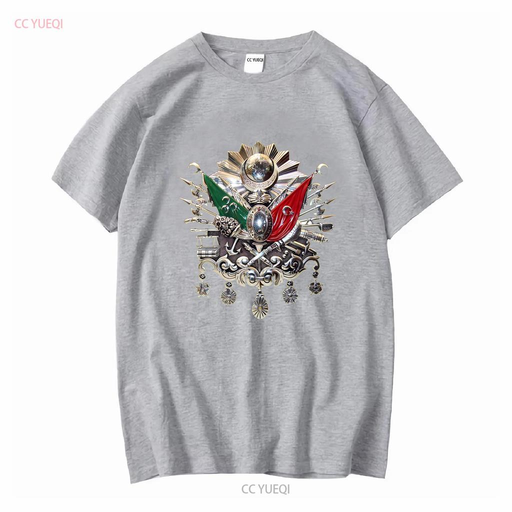 NOUVEAU T-shirt LIMITED Blason de l'Empire Ottoman vintage Lavé homme vêtements de designer mode Doux Légèrement Extensible Élégant