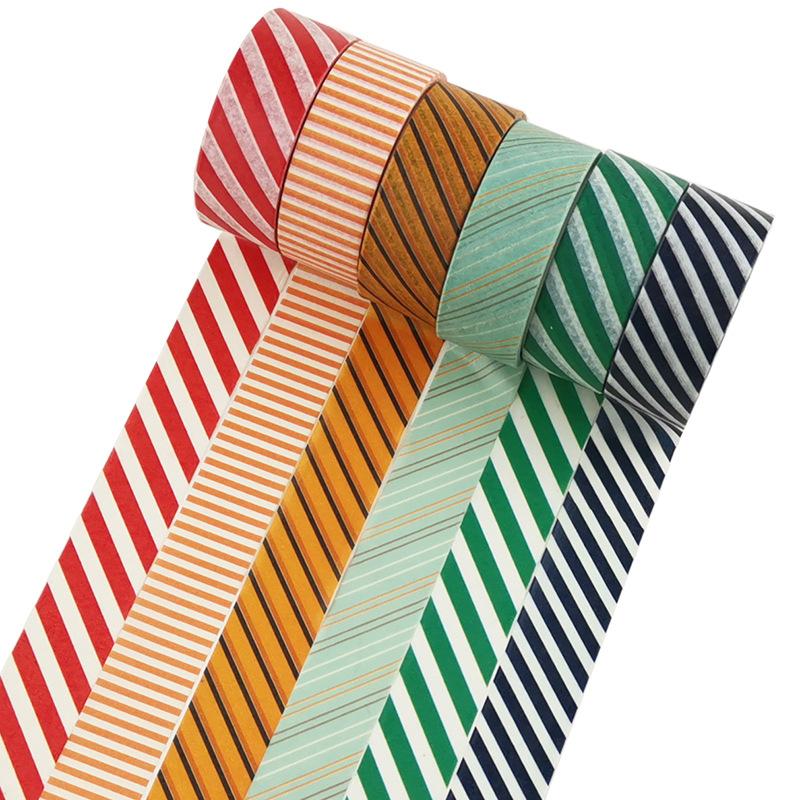 6 Rolls Star Washi Tapes Starry Stars Decorative Paper Tape Adhesive 1.5cm*5m Multi Dots Plaid Bubble Pattern Masking Tape