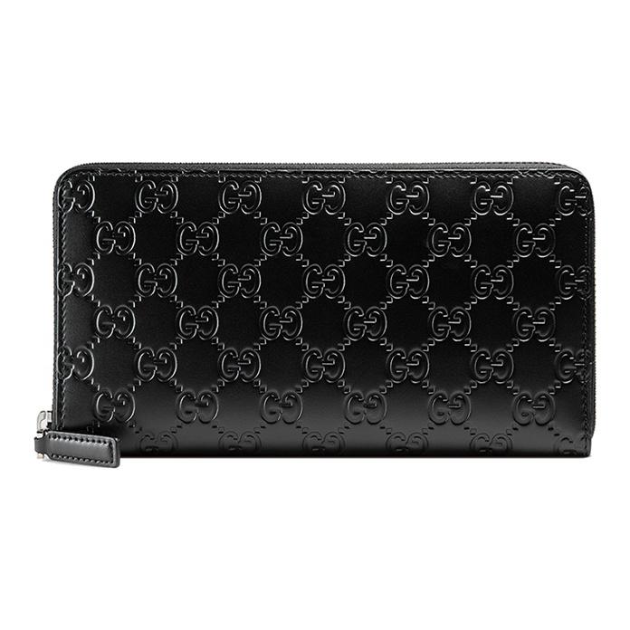 

Gucci Monogram Logo Embossed Long Zipper Leather Wallet Clutch Unisex Wallets Black 447906-CWC1R-1000 Box(Basic Set+Box)
