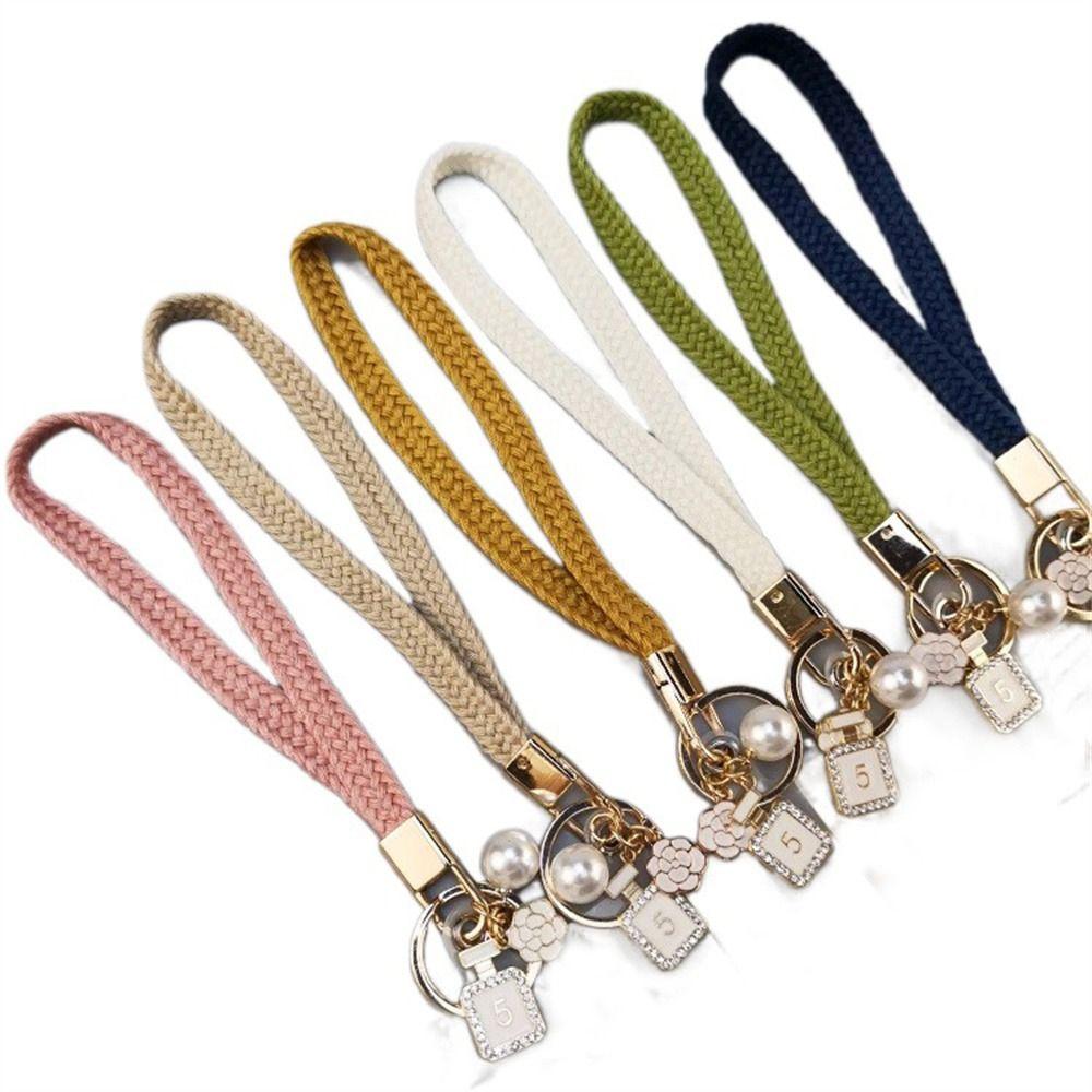 Holder Webbings Ribbon Badge Strap Woven Strap Rope Mobile Phone Lanyard Wrist Rope Phone Hang Rope