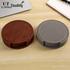 Round Double-Sided Leather Tea Coaster with Heat Insulation