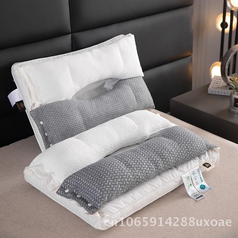 Adult 3-in-1 Detachable Feather Velvet Pillow