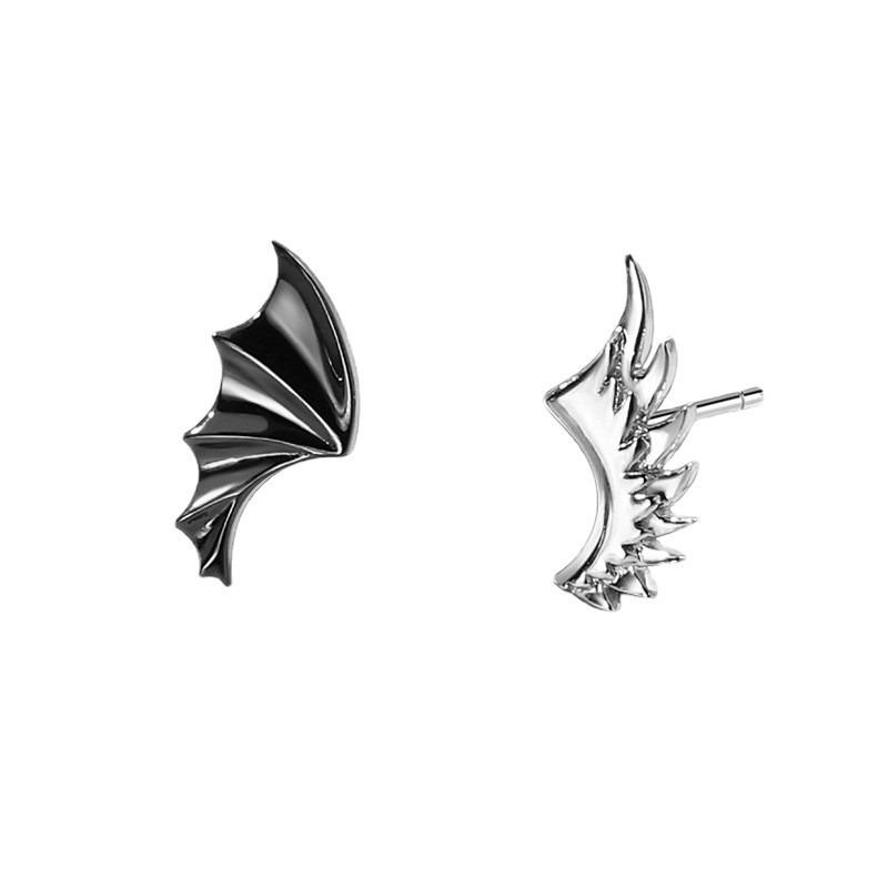 Angel And Devil Wing Stud Earrings Fashion Personalized Minimalist Ear Jewelry For Unisex