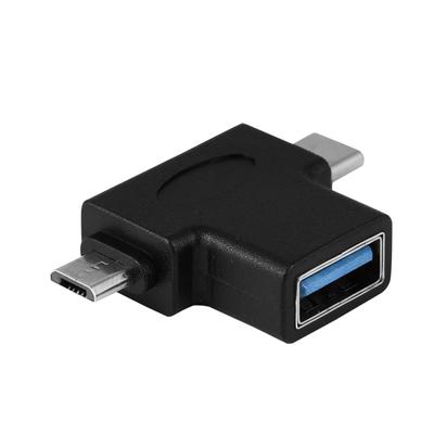 Mini 2 In 1 Micro USb   USB 3.1 Type C Male To USB 3.0 Female OTG Converter Adapter