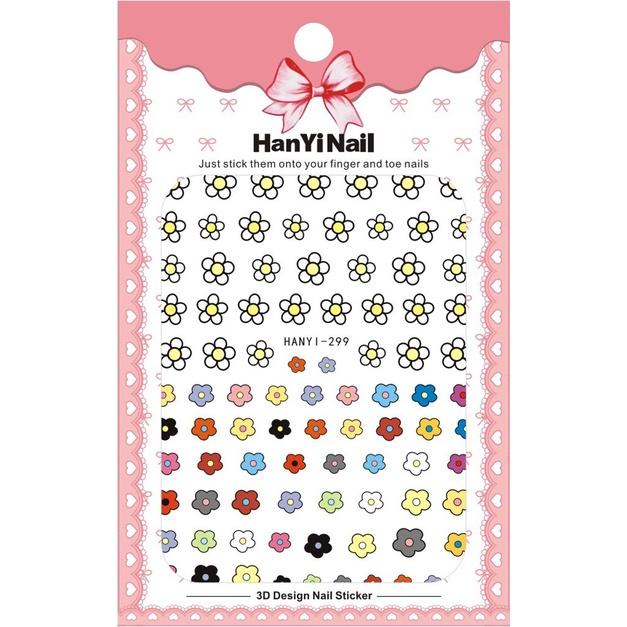 Blumen Dünne Selbstklebende Nagelsticker Abziehbilder Nagelkunst Dekoration im Koreanischen Stil