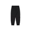 Fila Solid Color Logo Print Striped Trim Elastic Waist Sports Pants Unisex bottoms Black FS2WPF2211M-BLK