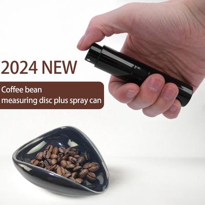 Professional Coffee Bean Dosing Cup Coffee Accessories Ceramic Dosing Tray Spray Bottle Suitable for Consistent Brewing