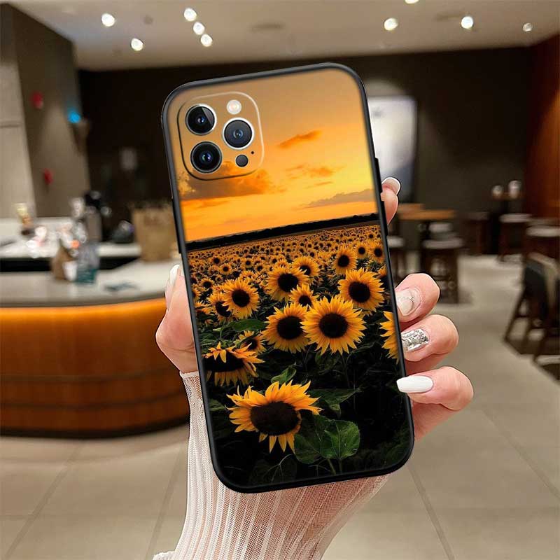 UP47 Sunflower Flower Phone Case for Samsung Galaxy S20 S21 S22 Ultra FE + Plus A21S A22 A24 A25 A26 A30 A30S A31
