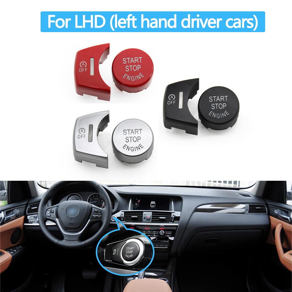 Drswk4 LHD RHD Car Engine Start Stop Button Switch Cover OFF Button For BMW X3 X4 X5 X6 F25 F26 F15 F16 61319291693,61319291694