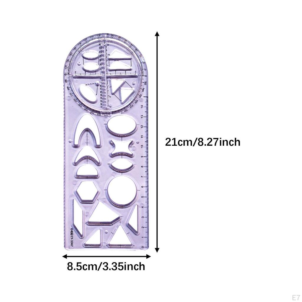 Geometryczne linijki narzędzie do rysowania i mierzenia szablon nauczanie matematyki do klasy