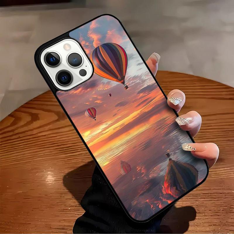 Hot Air Balloons Sunset Phone Case For iPhone 17 Air 16 15 14 13 12 11 Pro Max Max Plus Bumper Case Cover