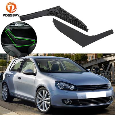 1 Pair Car Interior Door Handle Cover Trim for VW Golf 6 MK6 2009 2010 2011 2012 2013 Black Inner Accessories Replacement