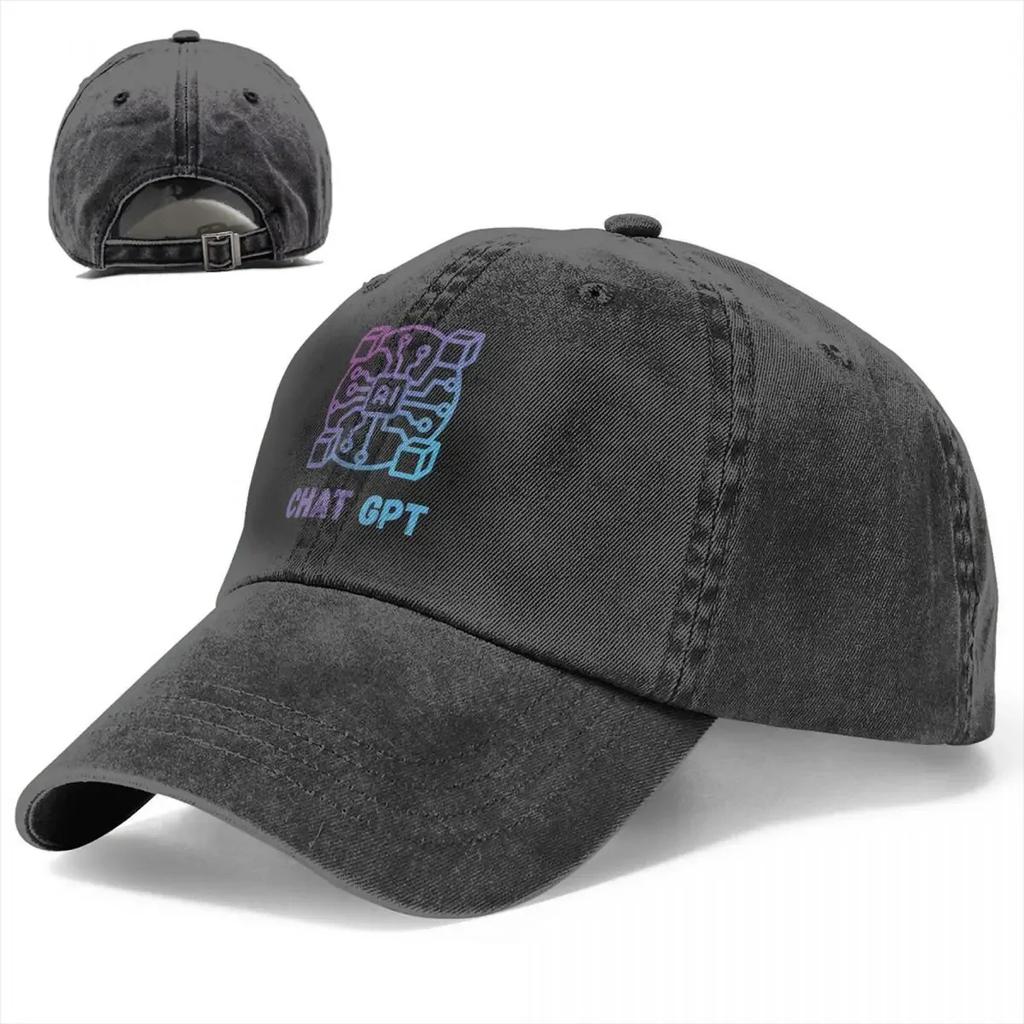 Sommermütze Sonnenschild AI CPU Hip Hop Kappen ChatGPT Cowboyhut Schirmmütze Trucker Dad Hats