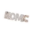 Inlaid Mom Ring, Love Type Mother'S Day Opening Adjustable Ring, Fashionable Ol New Year'S Gift