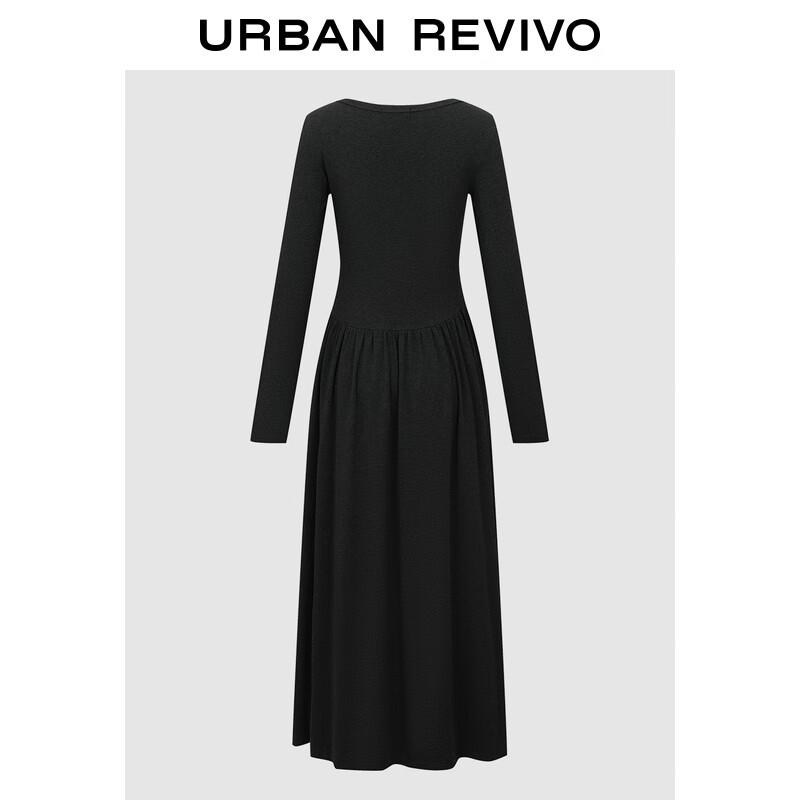 

UR Women s Elegant Half-Placket Button-Down A-Line Dress L