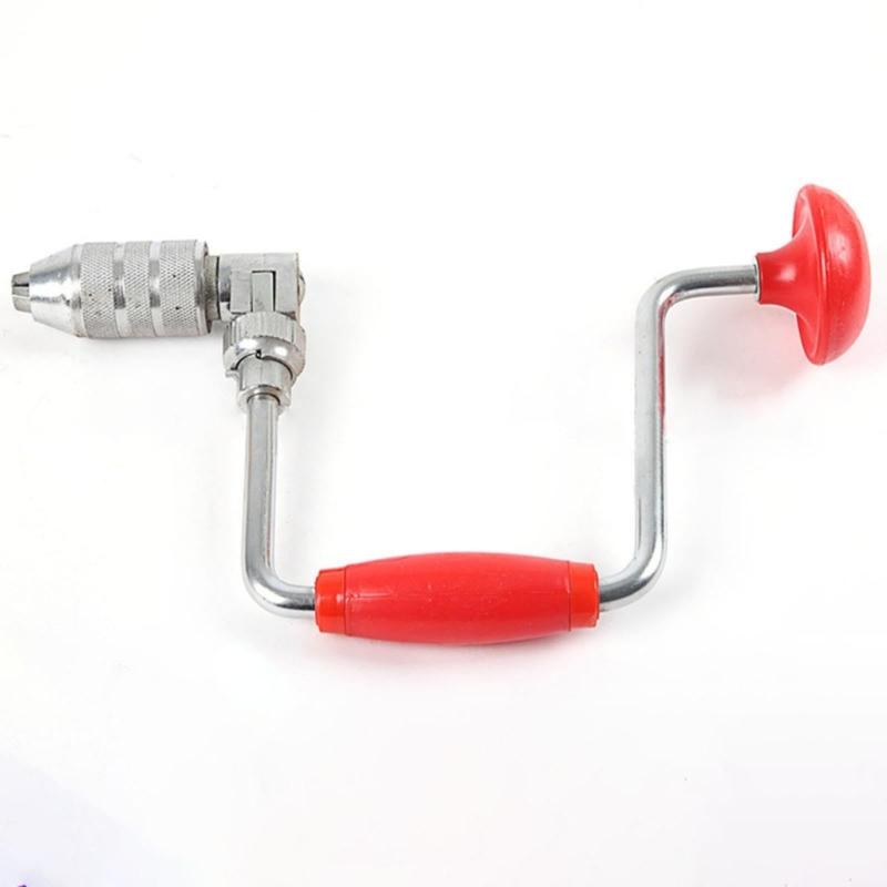 Traditional Hand Drill Carpentry Tool For Precise Hole Drilling Ergonomic Grip Design Multiple Size Bit No Power Require