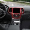 Klistermärken för mittkonsolens navigationsskydd för bilinteriör för Jeep Grand Cherokee 2019-2020 ABS Interiörtillbehör