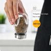 Rotating Spice Rack Set - 360° Revolving Glass Seasoning Jars with Stainless Steel Lids Food-Safe Lead-Free Glass for Kitchen Countertop, BBQ, Camping