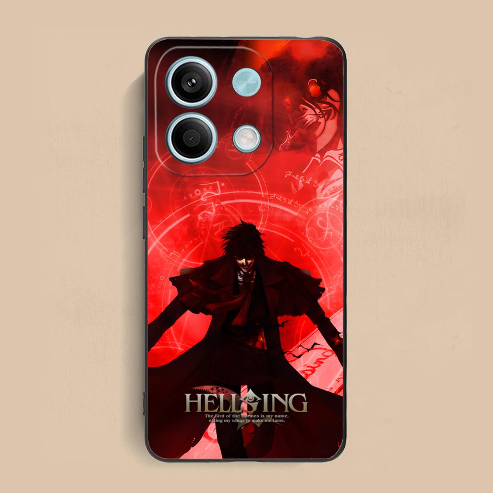 

Чехол для телефона Аниме Алукард Hellsing для Xiaomi Redmi Note 14 13 12 11 S Pro Plus 4G 5G Цветной Печатный Чехол Роскошный Чехол Красивый Redmi Note 14 4G (Global)