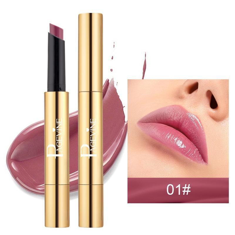Gold Tube Water Light Lipstick Does Not Fade Does Not Stick and Is A Cup Color Brightening Lipstick