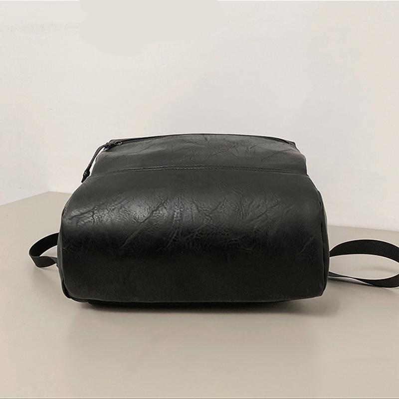 Kısa Mesafe Seyahati Yeni Sırt Çantası PU Deri Çok Yönlü Bilgisayar Çantası Büyük Kapasiteli İş Seyahat Çantası Retro Sırt Çantası