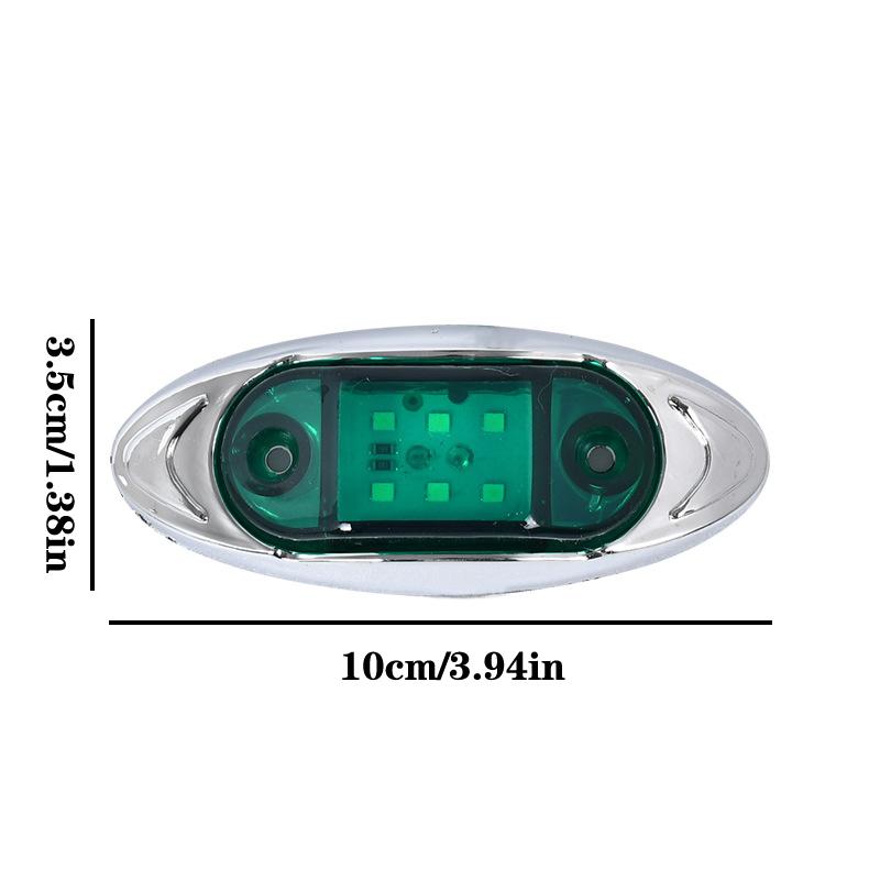 1 Stück 12V 24V Auto 6 LED Signalleuchten Seitenmarkierung Anhänger LKW Signallampe Multifunktional Wasserdicht Breitenleuchte