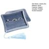 Velvet Jewelry Box Small Travel Jewelry Case with Tassel Charm Women Portable Jewelry Organizer