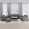Vidaxl 4-Cz. Relaxation Set With Cushions, Dark Grey, Fabric