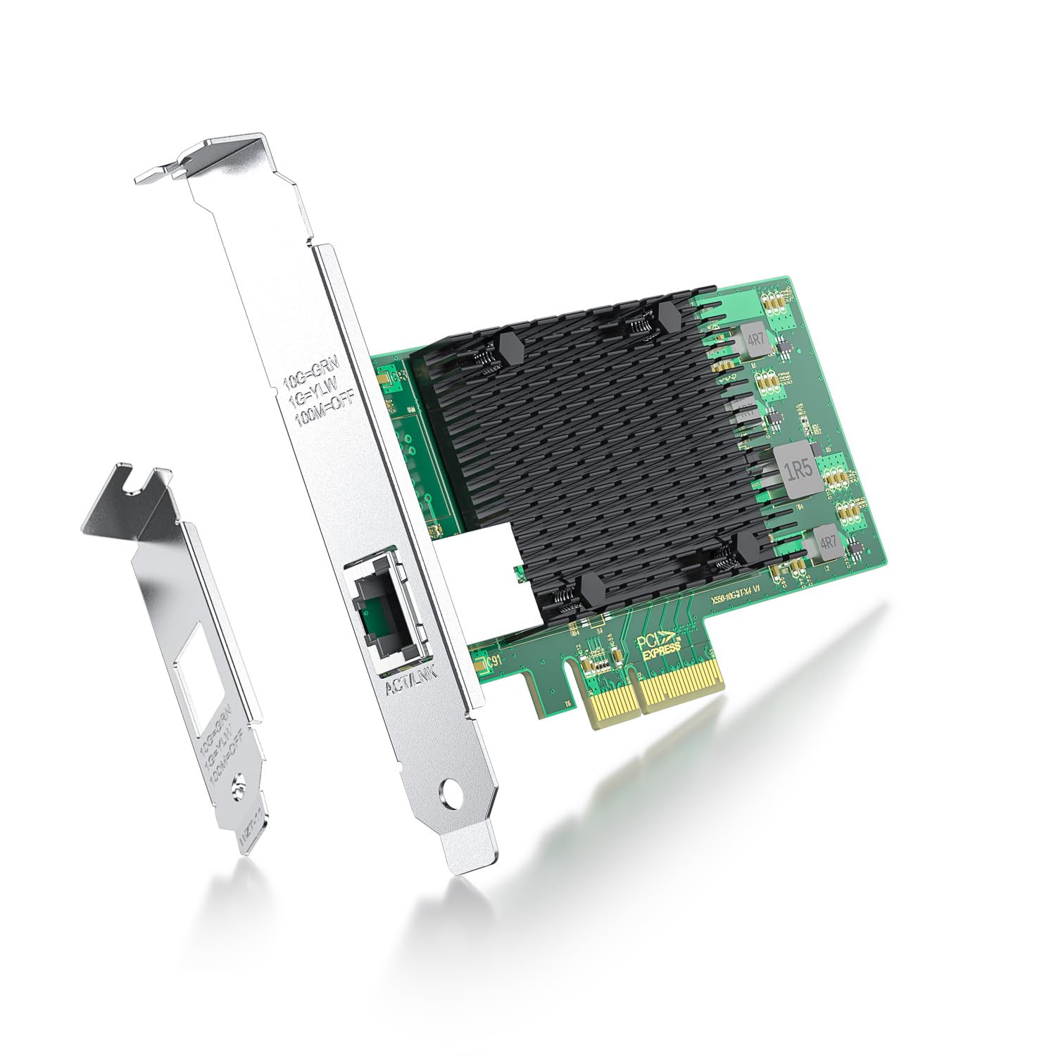 

Мережева карта ipolex 10G Intel X550AT2 Оригінальна плата Одинарний RJ45 LAN для ПК Сервера X550-T1 (Фішка) Монтований, Порт, Карта 10Gbase-T, PCI-E3.0 X4/X8/X16,