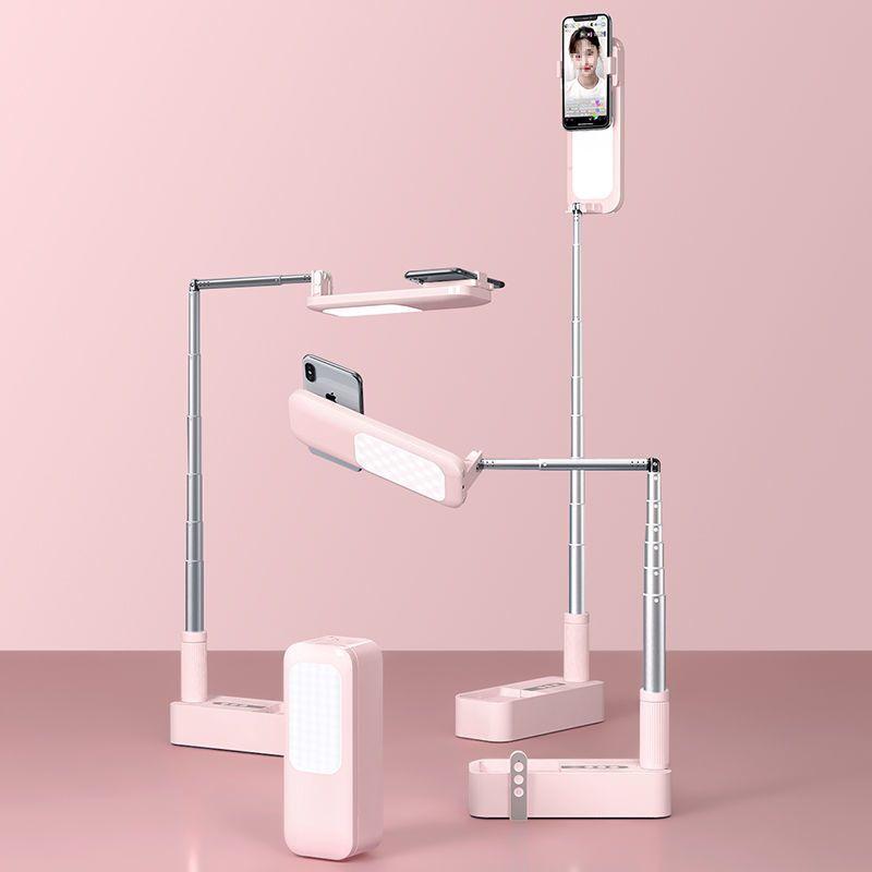 

V6 Mobile Streaming Stand with Fill Light & Charging Case for Overhead Shots and Selfies