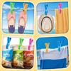 4/8/10Pcs Colorful Large Beach Towel Clips Heavy Duty Windproof Strong Grip Pegs Holder for Beach Chair Pool Cruise Sun Lounger