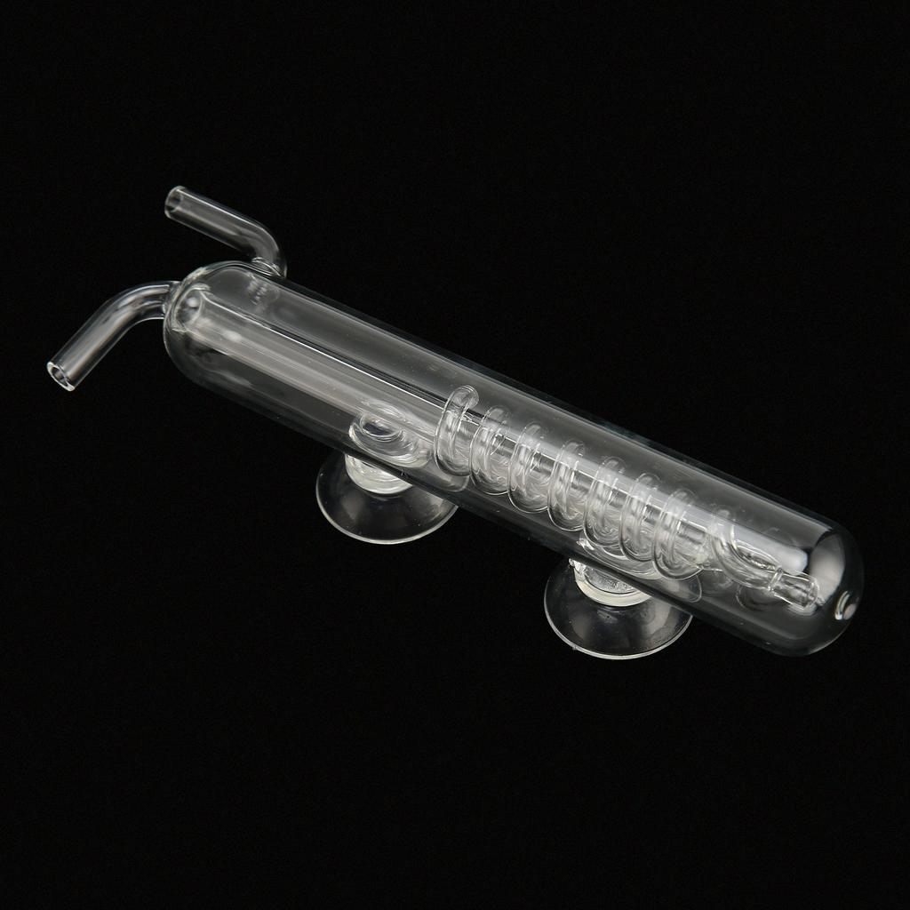 Carbon Dioxide Bubble Counter High Transparent Crystal Glass CO2 Spiral Bubble Counter for Aquarium